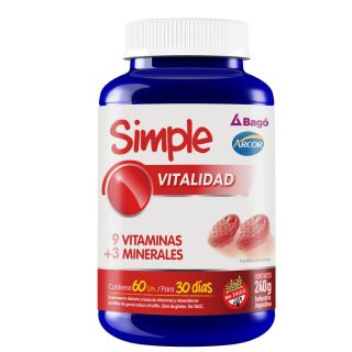 Suplemento Dietario Simple Vitalidad 60 Unidades
