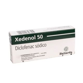 Xedenol® 50mg X 10 Comprimidos (Diclofenac)