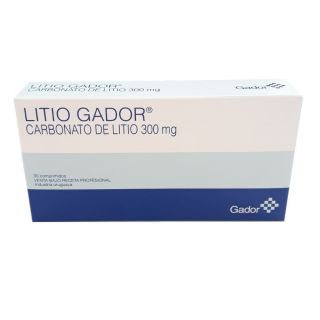 LITIO GADOR 300 MG 30 COMP