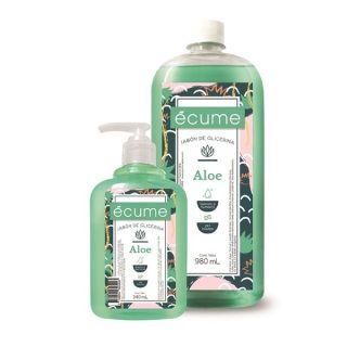ECUME JABON GLICERINA ALOE DOY PACK 900 ML