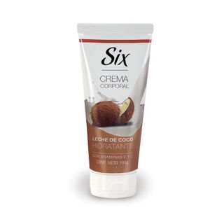SIX L/CORPORAL CREMA LECHE DE COCO 195