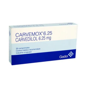 CARVEMOX 6.25 MG 30 COMP