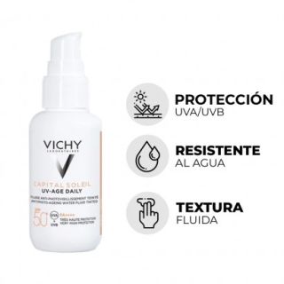 Vichy® Capital Soleil Face Uv Daily Age Tint Light | 40Ml