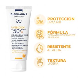 ISIS UVEBLOCK 50 TINTED MINERAL CREAM 40 GR
