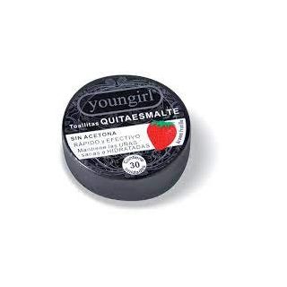 YOUNGIRL PADS QUITA ESMALTE PERFUMADAS 30 UND