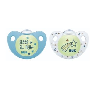 NUK CHUPETE SILICONA BABY BLUE X2 T 1