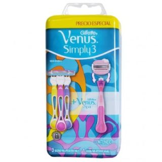 VENUS 3 PACK SIMPLY 3 U+VENUS RAZOR SPA