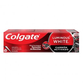 COLGATE CRE/DENTAL LUMINOUS WHITE CARBON 90GR