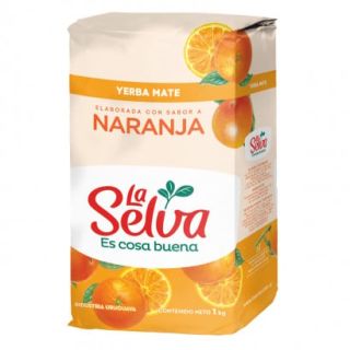 YERBA LA SELVA CON NARANJA 1 KG