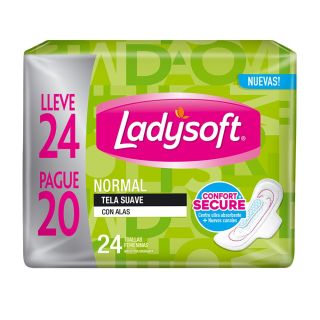 LADYSOFT TOALLA NORMAL T/SUAVE 8 UND
