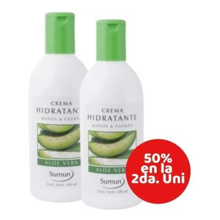 SUMUN CREMA CORPORAL ALOE VERA M&C X2