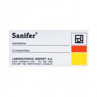 Sanifer® 6 mg x 2 comprimidos - Ivermectina