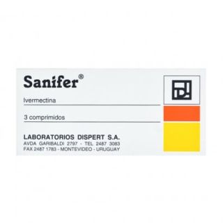 Sanifer® 6 mg x 3 comprimidos - Ivermectina