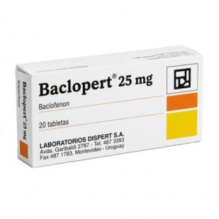 BACLOPERT 25MG 20 TAB