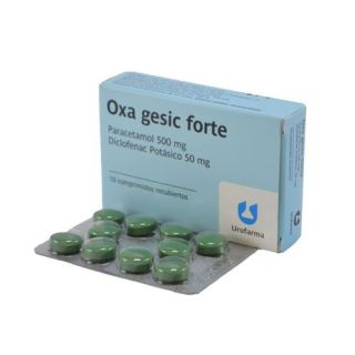 Oxa Gesic Forte® Diclofenac + Paracetamol x 10 Comprimidos