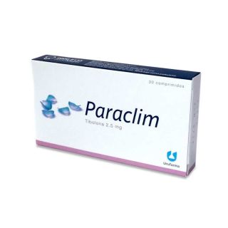 Paraclim® 2.5mg X 30 Comprimidos - Tibolona Urufarma