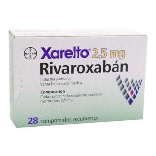 XARELTO 2 5 MG 28 COMP