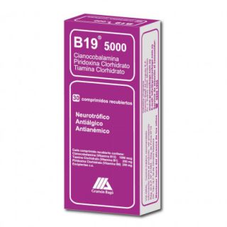 B19® 5000 X 30 Comp | Vitaminas Complejo B