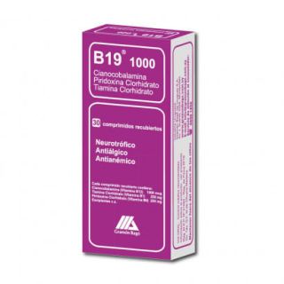 B19® 1000 X 30 Comp | Vitaminas Complejo B