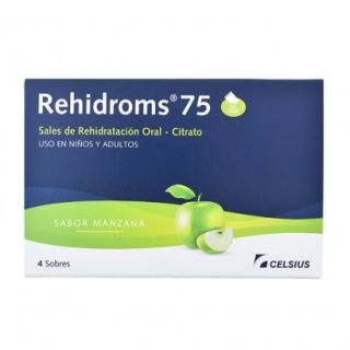 Rehidroms® Sabor Manzana x 4 Sobres