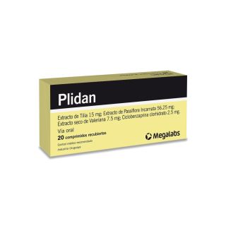 Plidan® X 20 Comprimidos - Tranquilizante Roemmers