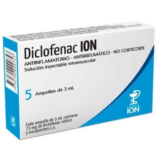 DICLOFENAC ION 5 AMP 3 ML