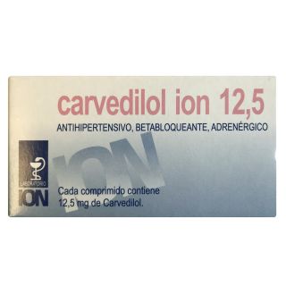 Carvedilol® Ion 25mg X 30 Comprimidos