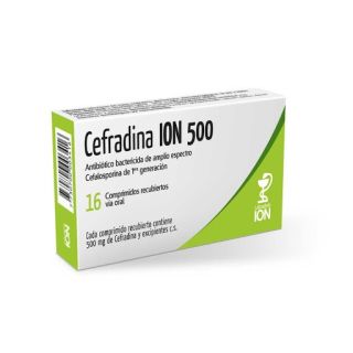 CEFRADINA ION® 500 mg x 16 comprimidos