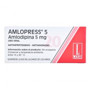 AMLOPRESS 5 MG 20 COMP
