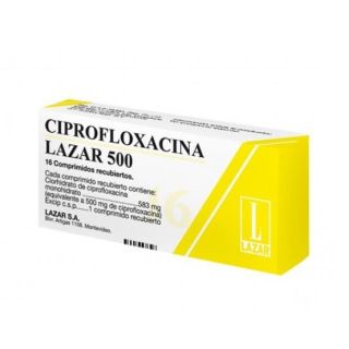 CIPROFLOXACINA LAZAR® 500 mg x 16 comprimidos