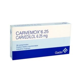 CARVEMOX 6.25 MG 30 COMP