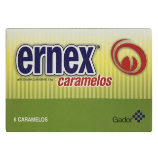 Ernex® X 6 Caramelos - Dolor De Garganta & Aftas