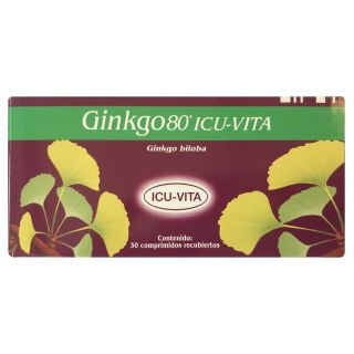 Ginkgo Biloba 80mg X 30 Comprimidos - Icu Vita®
