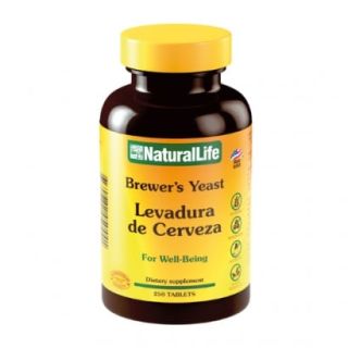 Levadura de Cerveza Natural Life x 250cáps.