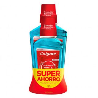 COLGATE ENJ/PLAX LUMINOUS WHITE 500+250