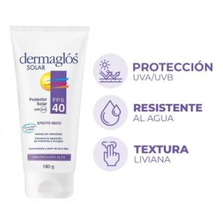 DERMAGLOS SOLAR F40 EFECTO SECO 180G