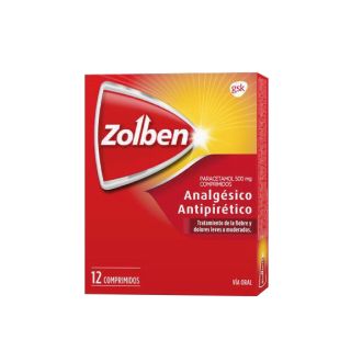 Zolben® Blister X 12 Comprimidos - Paracetamol 500mg