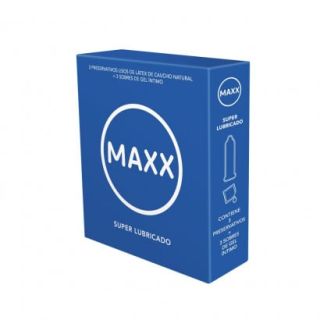 Preservativos Maxx® Super Lubricados x 3 Unidades