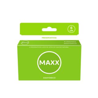 MAXX PRESERVATIVOS ANATÓMICO X 6 UNIDADES