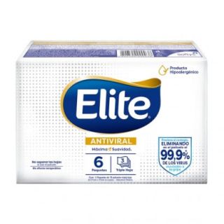 ELITE PAÑUELO POCKET ANTIVIRAL 6 U