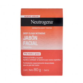 Jabón Neutrogena Facial Deep Clean 80 g
