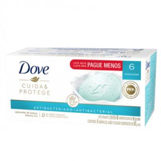 DOVE JABON PASTILLA ANTIBACTERIAL 90 GR X6