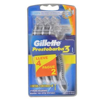 PRESTOBARBA 3 HOMBRE 4 U