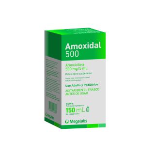 Amoxidal500® Suspensión x 150 Ml | Lab. Megalabs