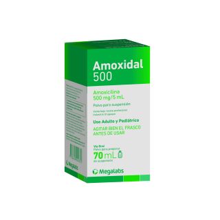 Amoxidal500® Suspensión x 70 Ml | Lab. Megalabs