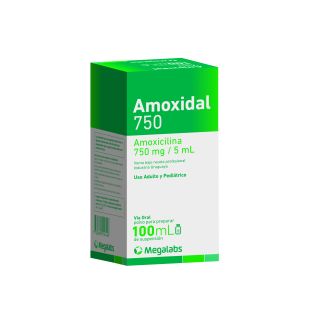 Amoxidal750® Suspensión x 100 Ml | Lab. Megalabs