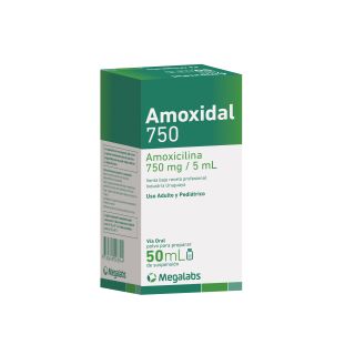 Amoxidal750® Suspensión x 50 Ml | Lab. Megalabs
