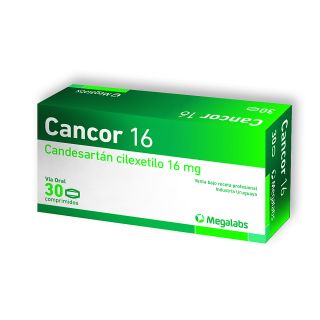 Cancor® 16mg X 30 Comprimidos | Candesartán