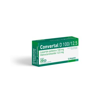 Convertal D® 100/12.5 mg X 20 Comprimidos