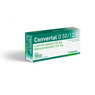 Convertal D® 50/12.5 Mg x 30 Comprimidos